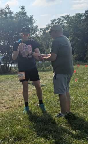 Martin eating Haribos