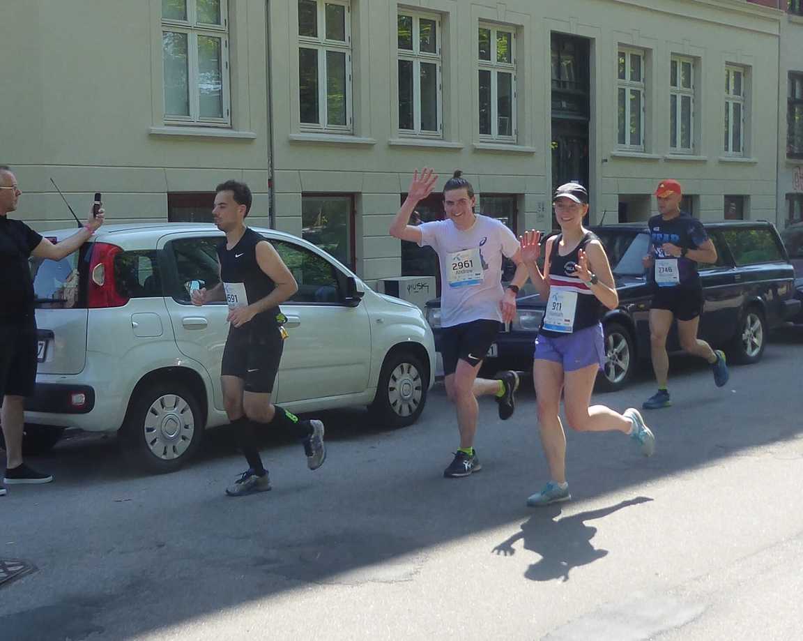 Andy and Hannah in the Copenhagen Marathon